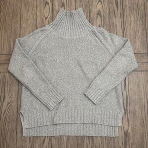 Pink Lily Gray Mockneck Sweater